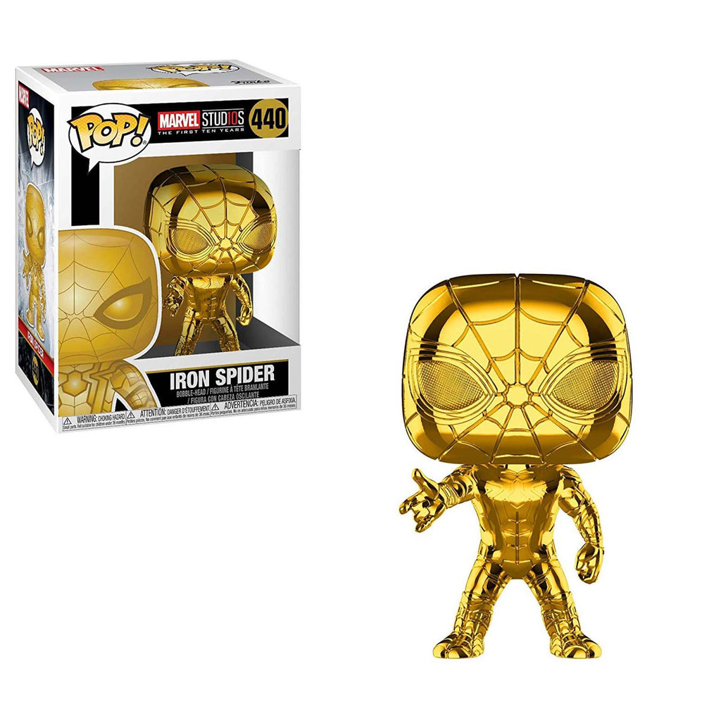 Funko Marvel Stud10s POP Iron Spider Chrome Vinyl Figure