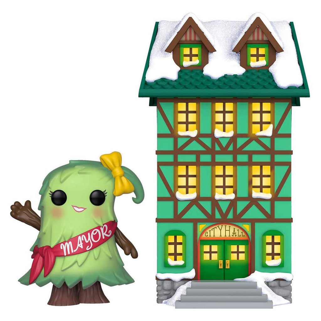 Funko Peppermint Lane POP Mayor Noble With City Hall Set