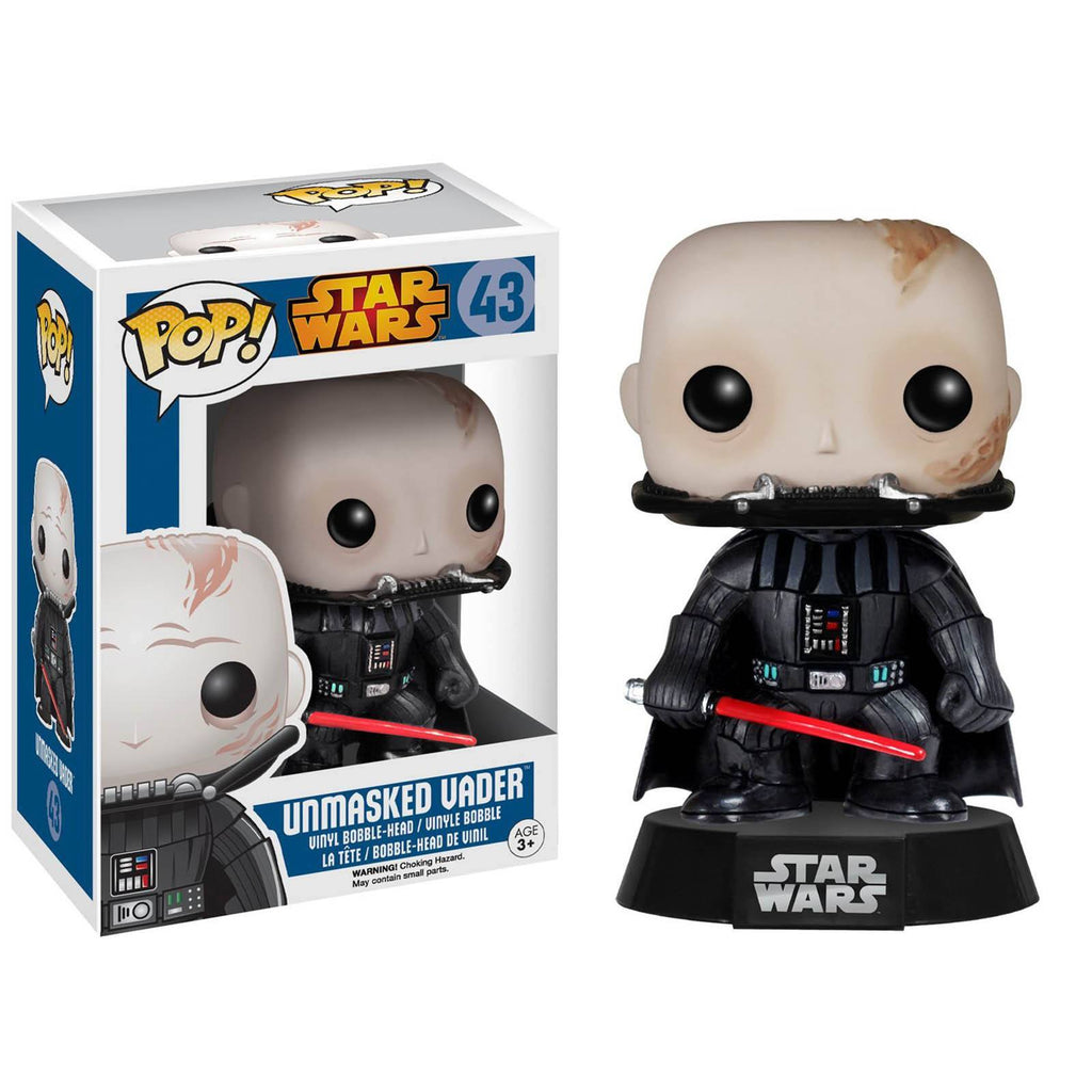 Funko Star Wars POP Unmasked Darth Vader Bobble Head Vinyl Figure