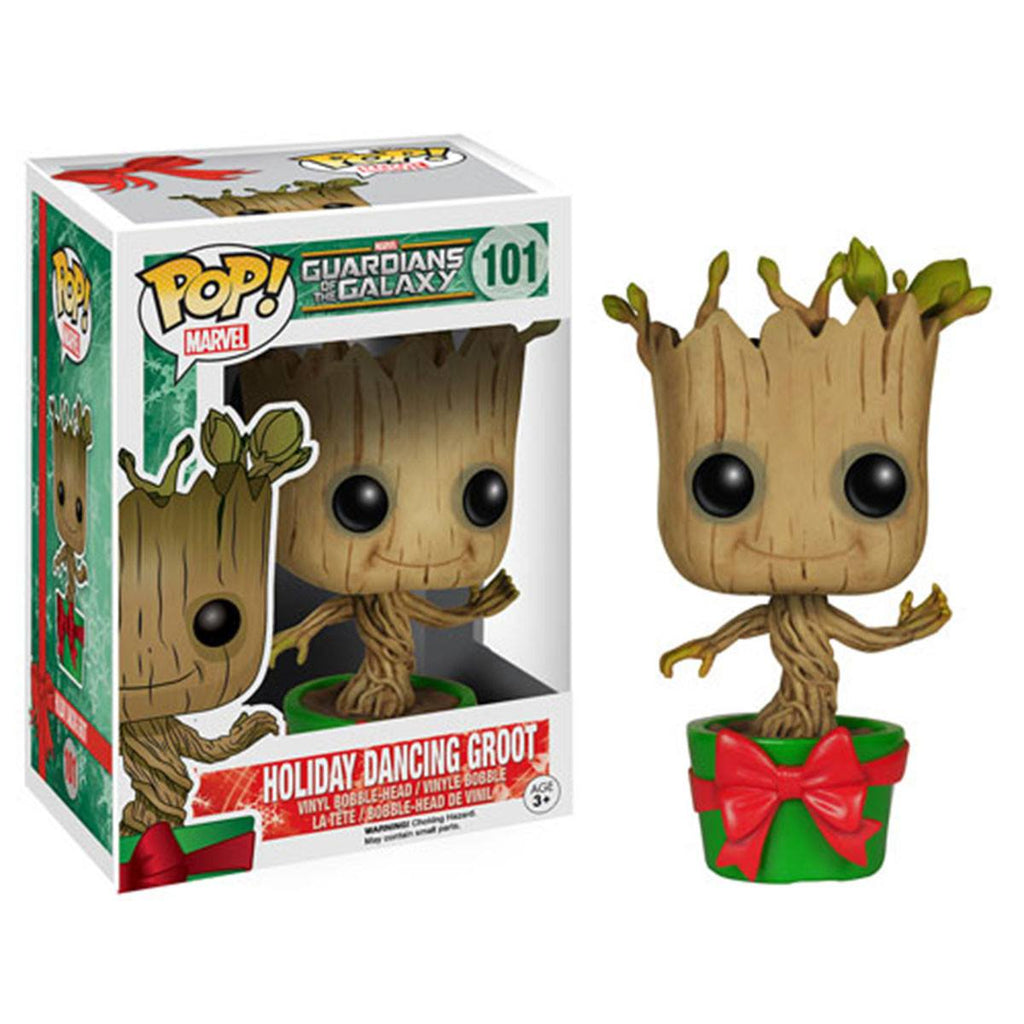 Guardians of the Galaxy POP Holiday Dancing Groot Bobble Head Vinyl Figure