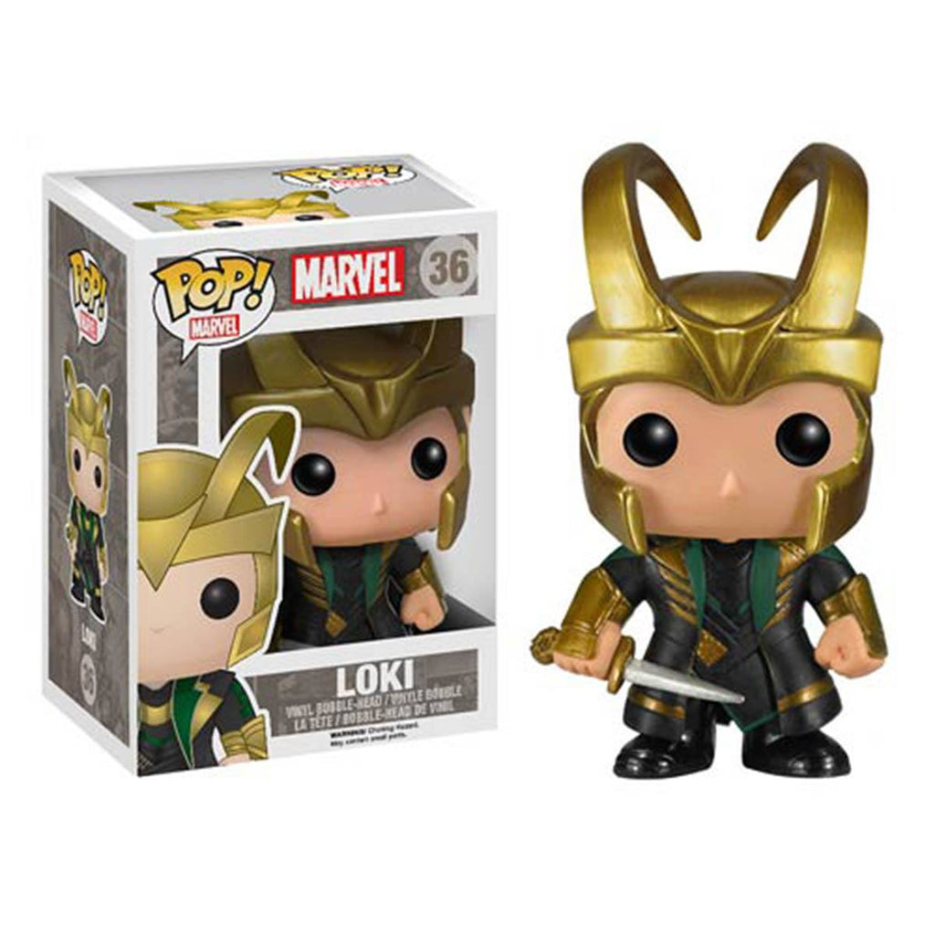 Marvel POP Loki With Helmet Bobble Head Vinyl Figure