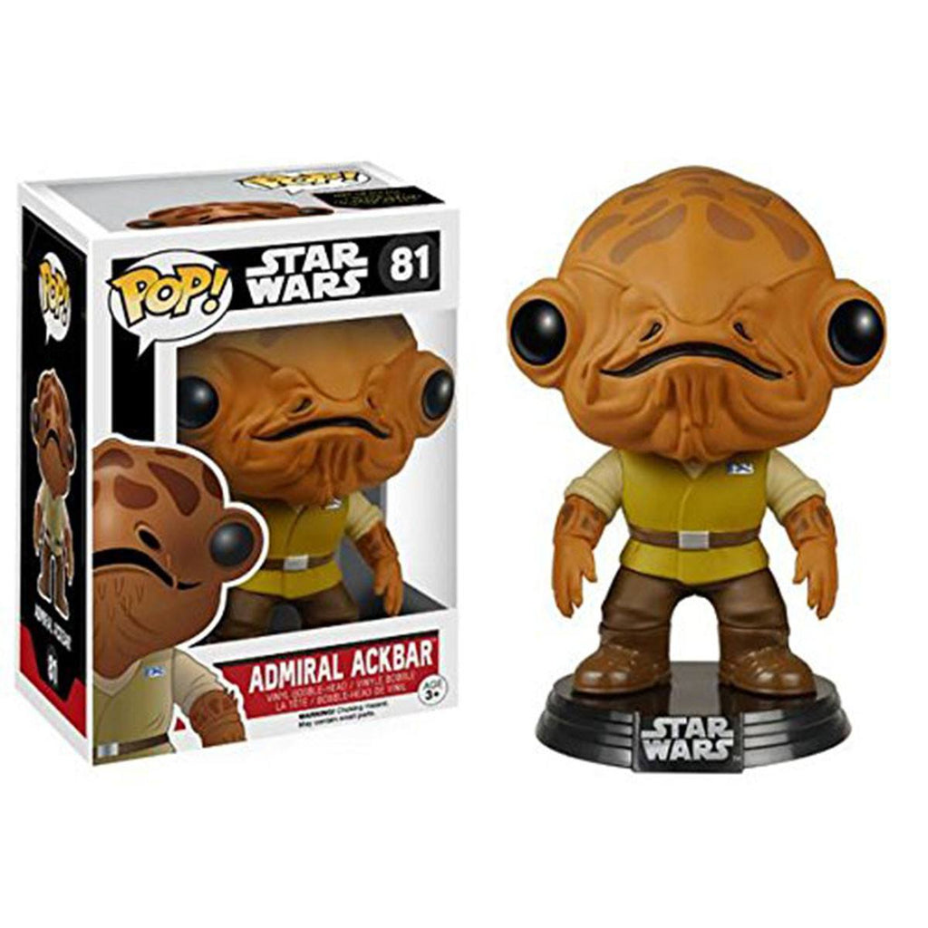 Star Wars Force Awakens POP Admiral Ackbar Bobble Head Vinyl Figure