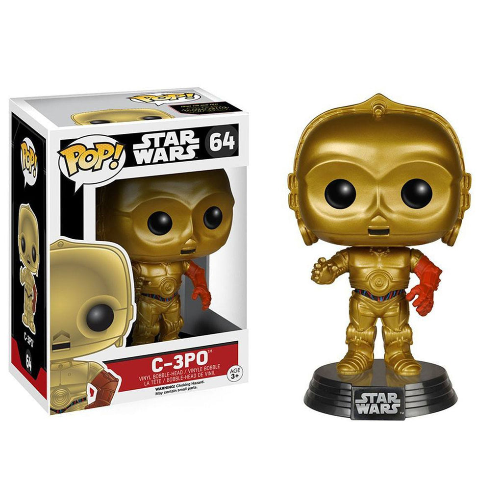 Star Wars Force Awakens POP C-3PO Bobble Head Vinyl Figure
