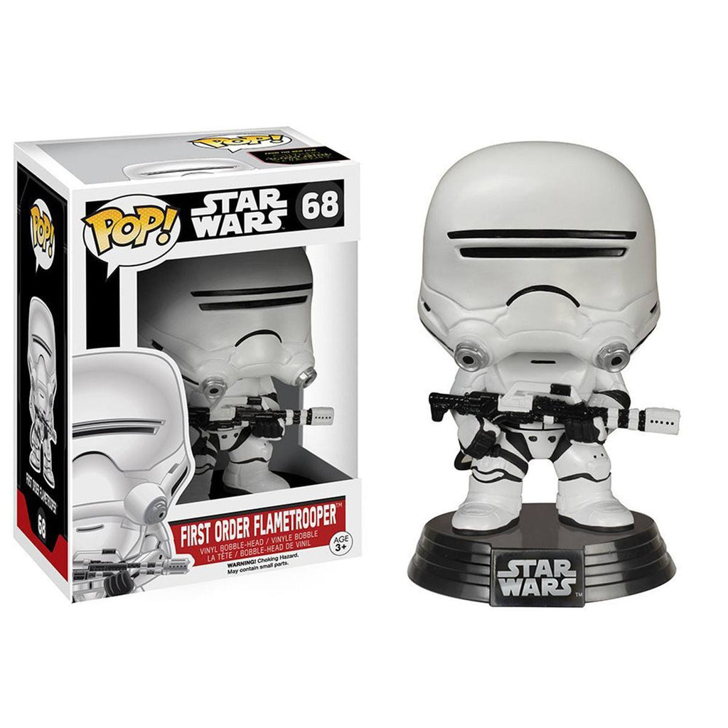 Star Wars Force Awakens POP First Order Flametrooper Bobble Head Vinyl Figure - Radar Toys