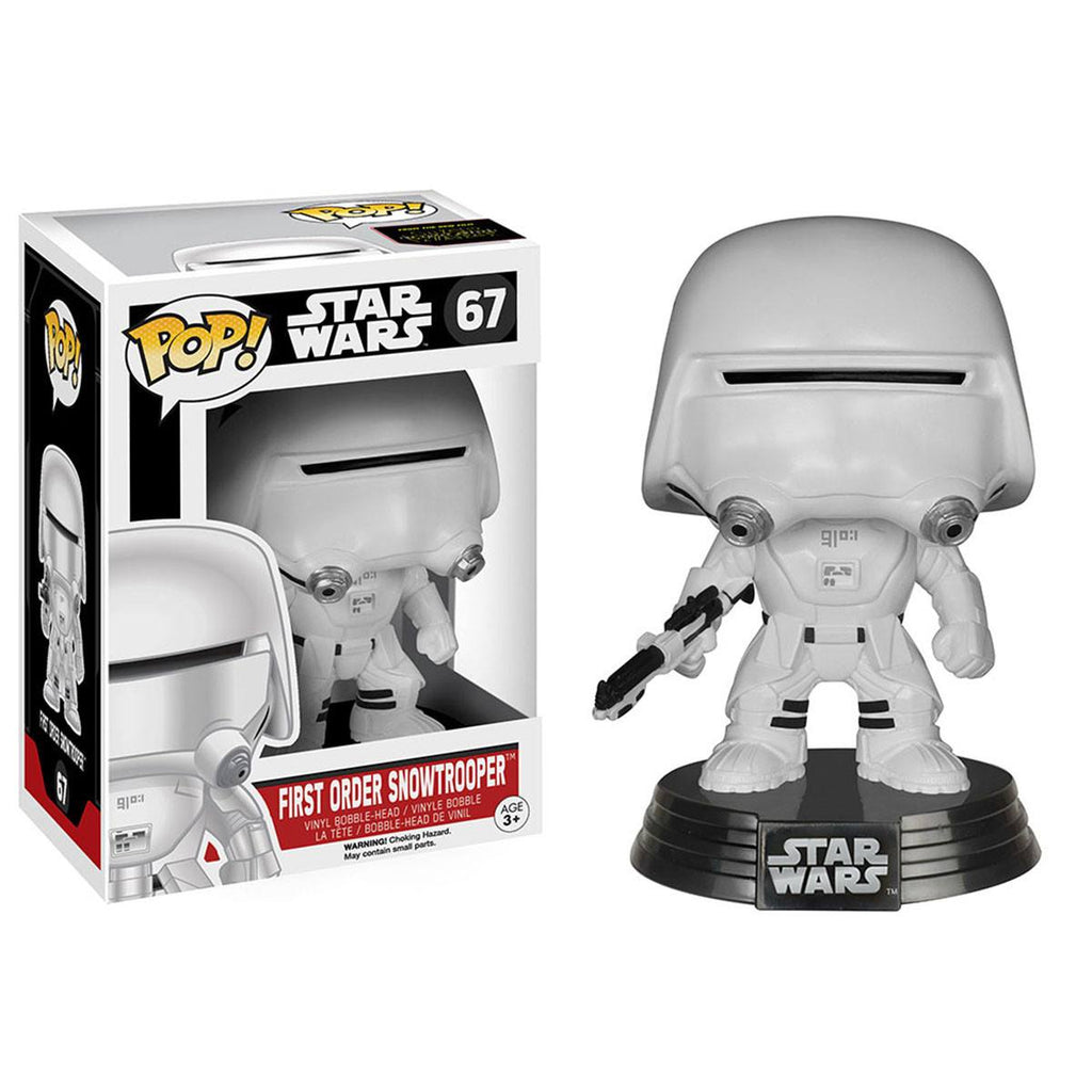 Star Wars Force Awakens POP First Order Snowtrooper Bobble Head Vinyl Figure