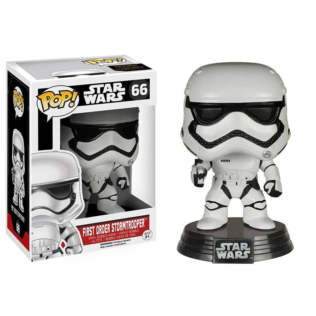 Star Wars Force Awakens POP First Order Stormtrooper Bobble Head Vinyl Figure