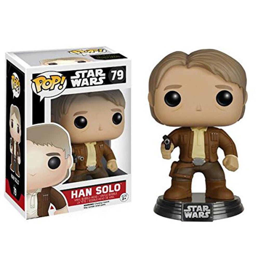 Star Wars Force Awakens POP Han Solo Bobble Head Vinyl Figure
