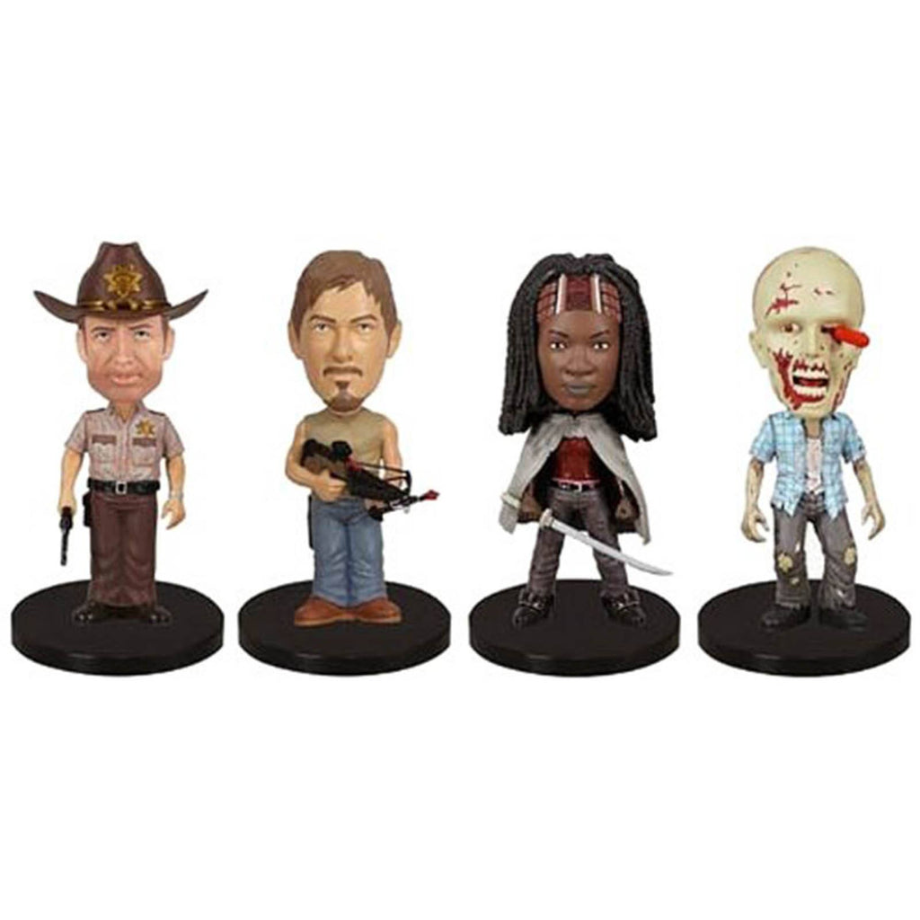 Funko Walking Dead Mini Wacky Wobbler Bobble Head Figures 4 Pack
