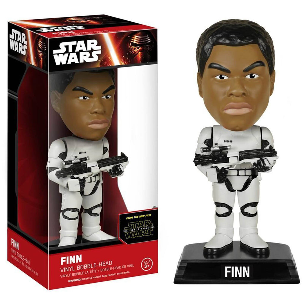 Star Wars Force Awakens Wacky Wobbler Finn Stormtrooper Bobble Head Figure - Radar Toys