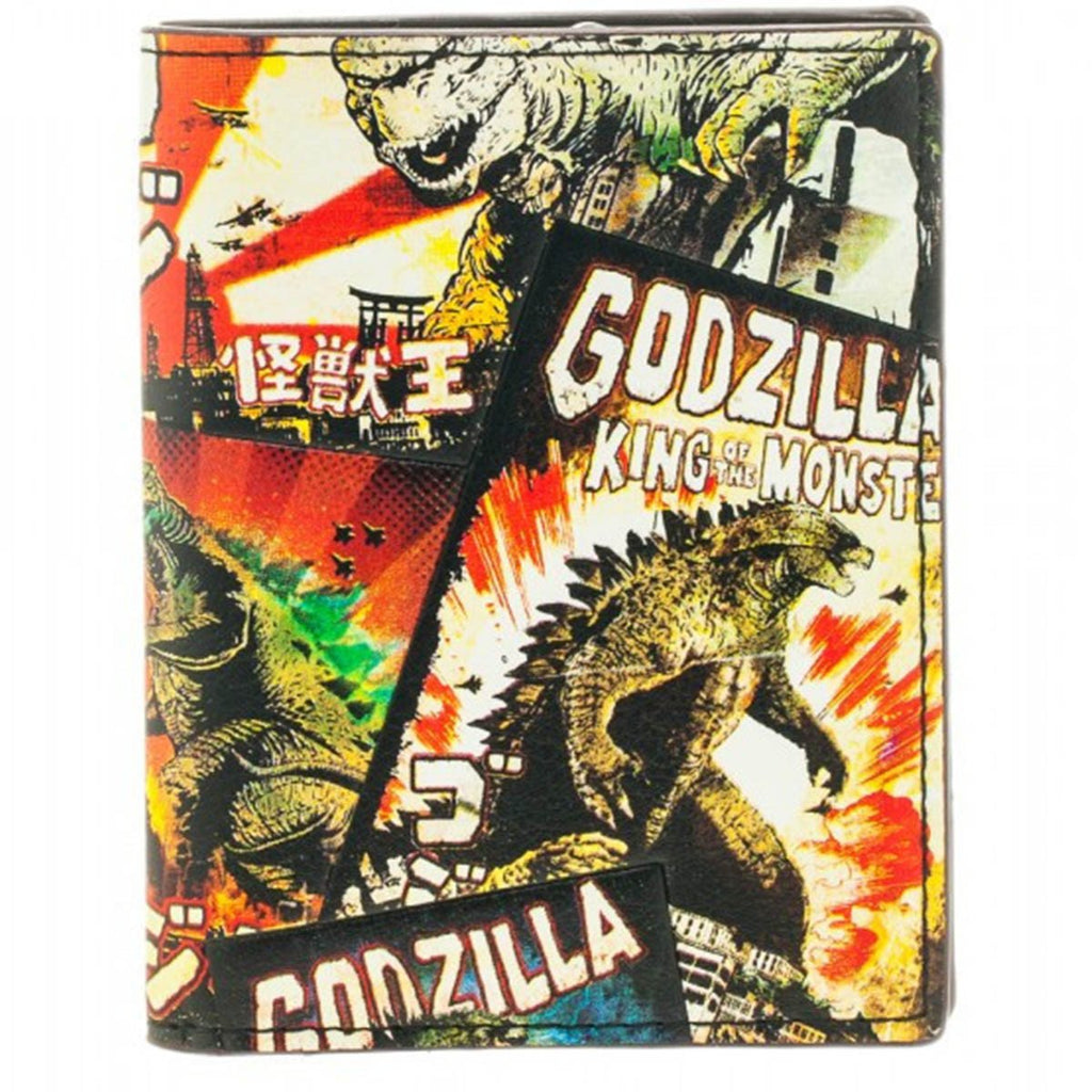 Godzilla Poster Art Vertical Bi-Fold Wallet