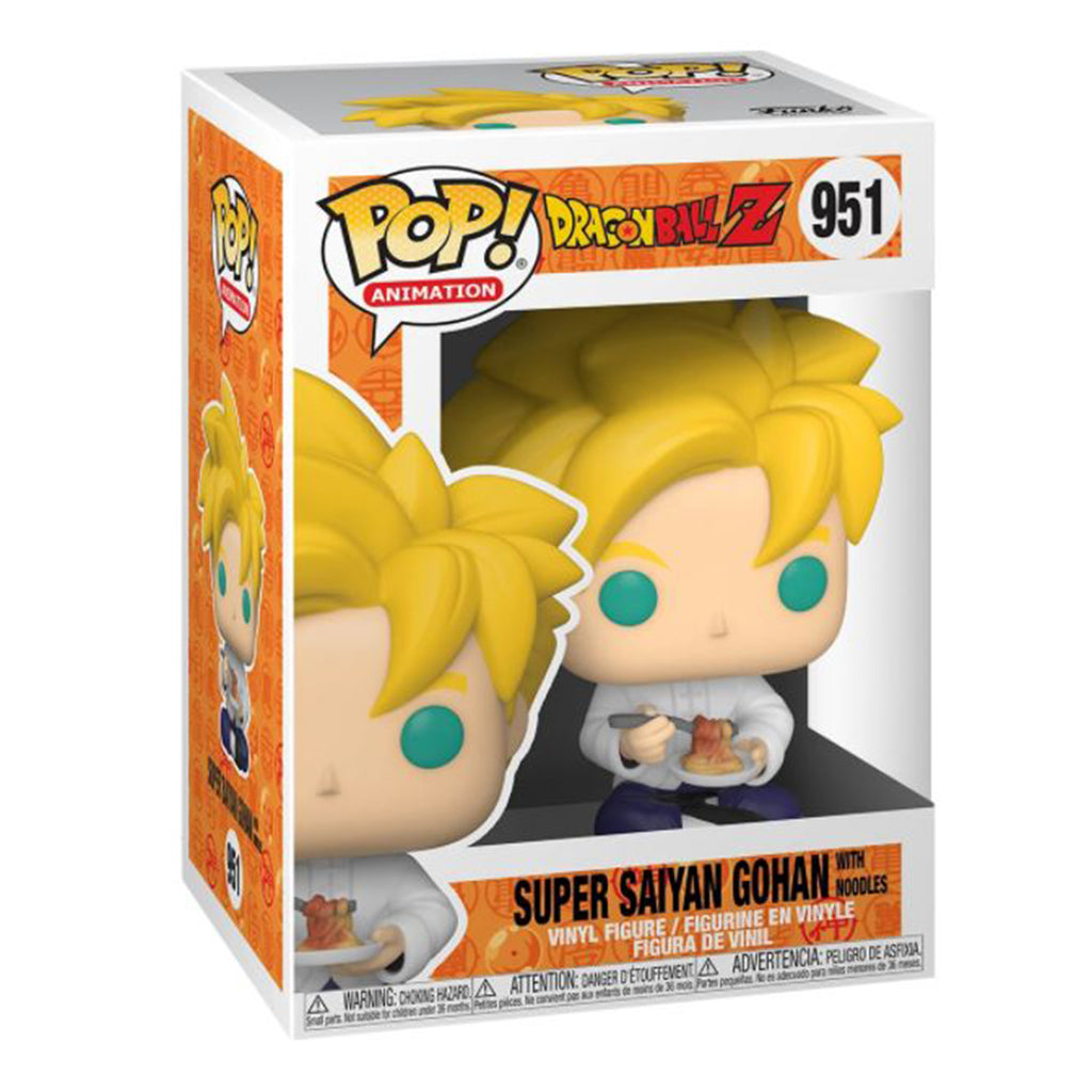 Funko Dragon Ball Z POP Super Saiyan Gohan With Noodles Vinyl Figure