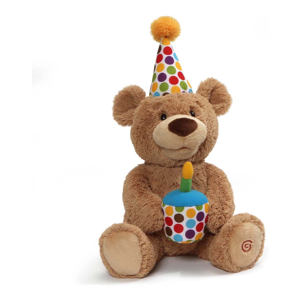 Gund Animated Happy Birthday Teddy Bear 10 Inch Plush Figure - Radar Toys