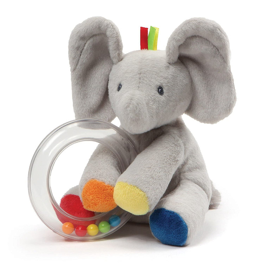 Gund Baby Flappy The Elephant Rattle 5 Inch Plush - Radar Toys