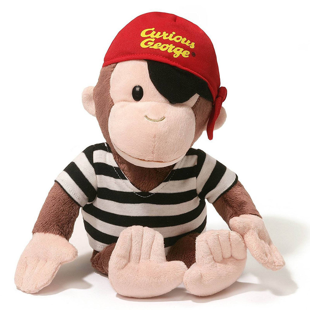Gund Curious George Pirate 14 inch Plush Figure