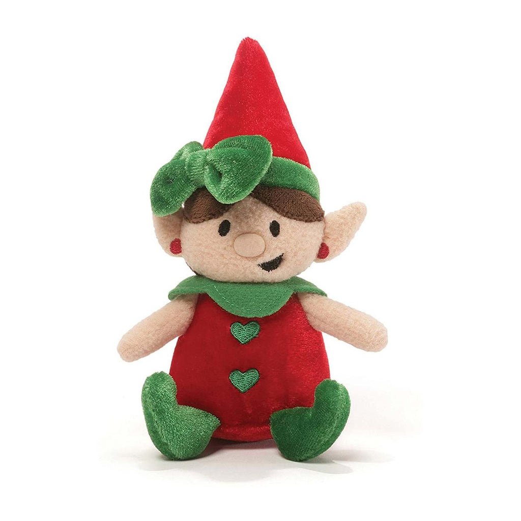 Gund Holiday Elf Gigglers Red Shirt 6 Inch Plush Figure