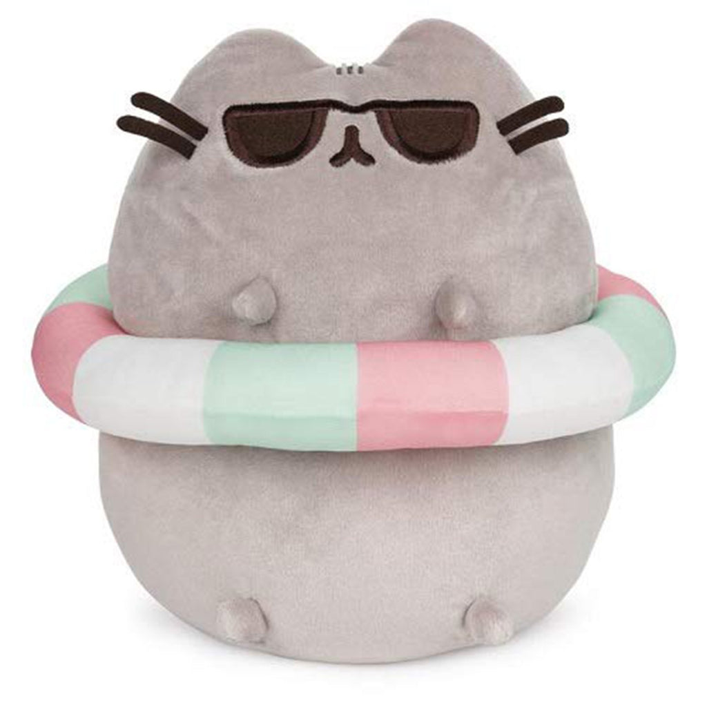 Gund Pusheen Striped Tube And Sunglasses 9.5 Inch Plush Figure