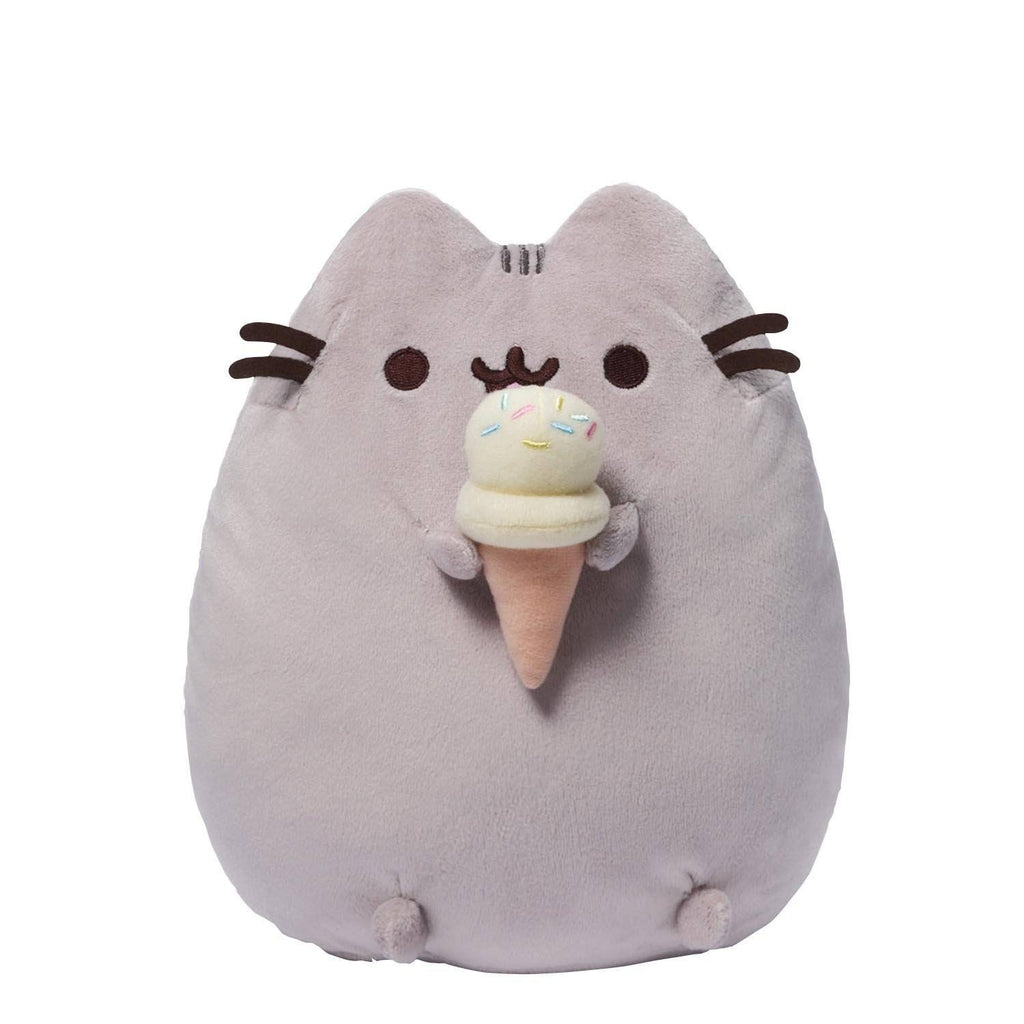 Gund Pusheen With Ice Cream Cone 9.5 Inch Plush Figure