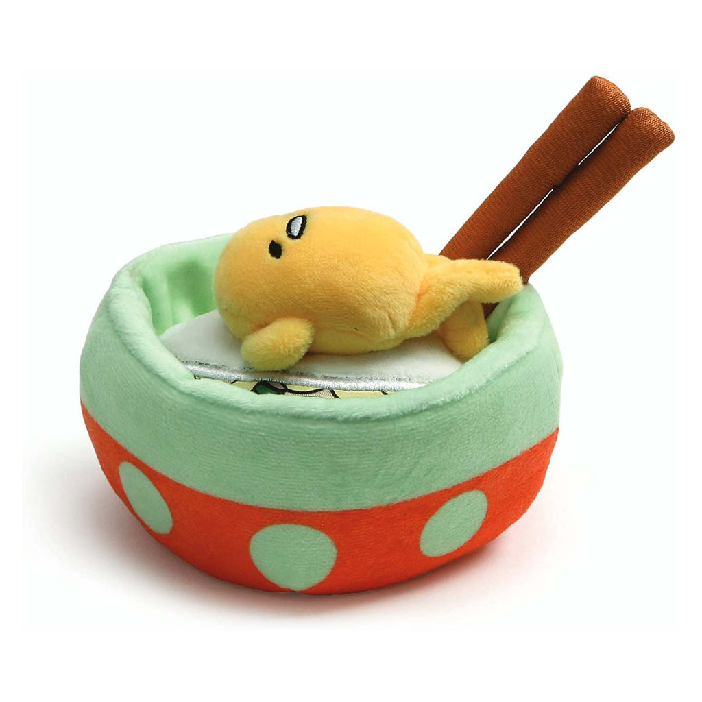 Gund Sanrio Gudetama Lazy Egg Noodle Bowl 4 Inch Plush Figure