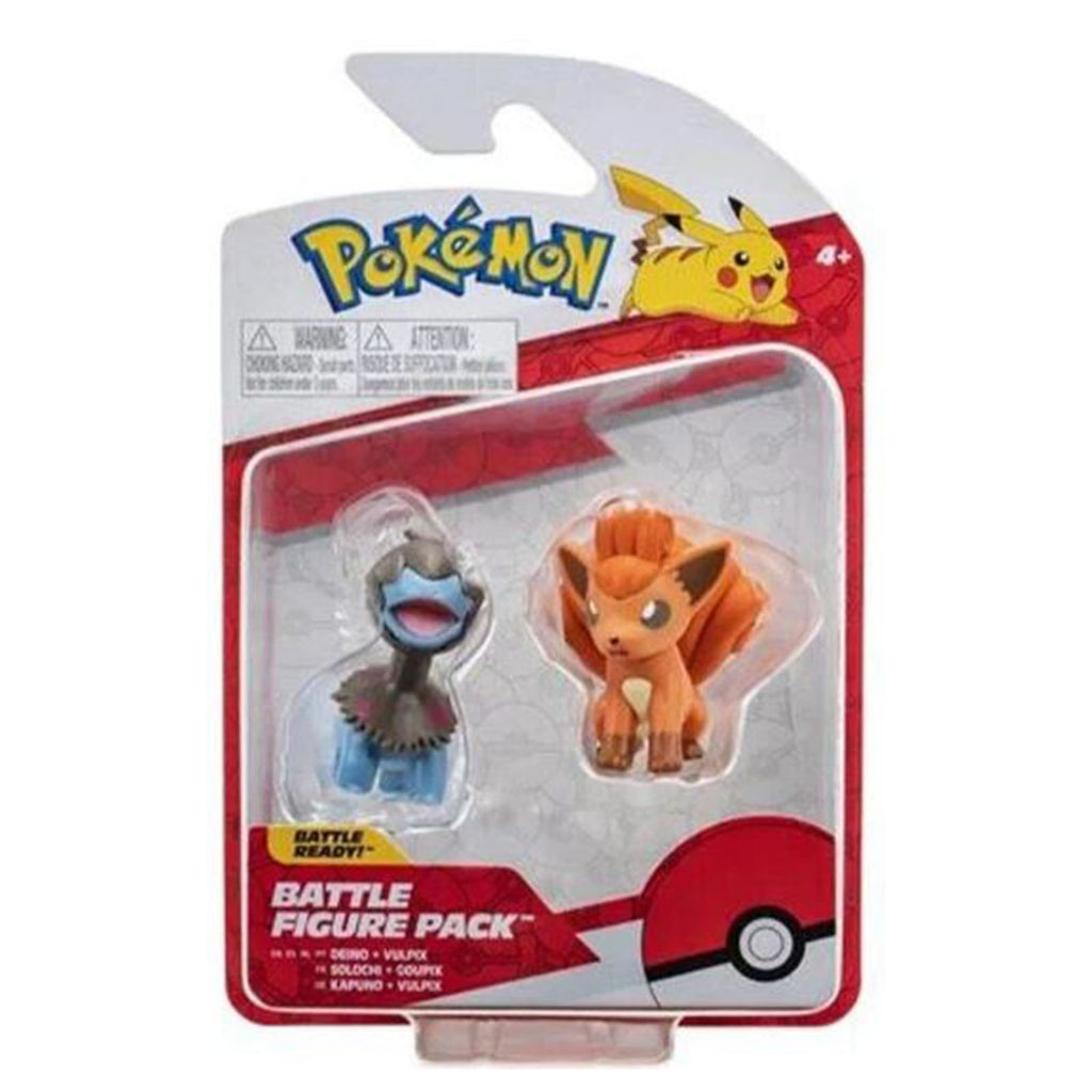 Pokemon Deino And Vulpix Battle Figure Pack