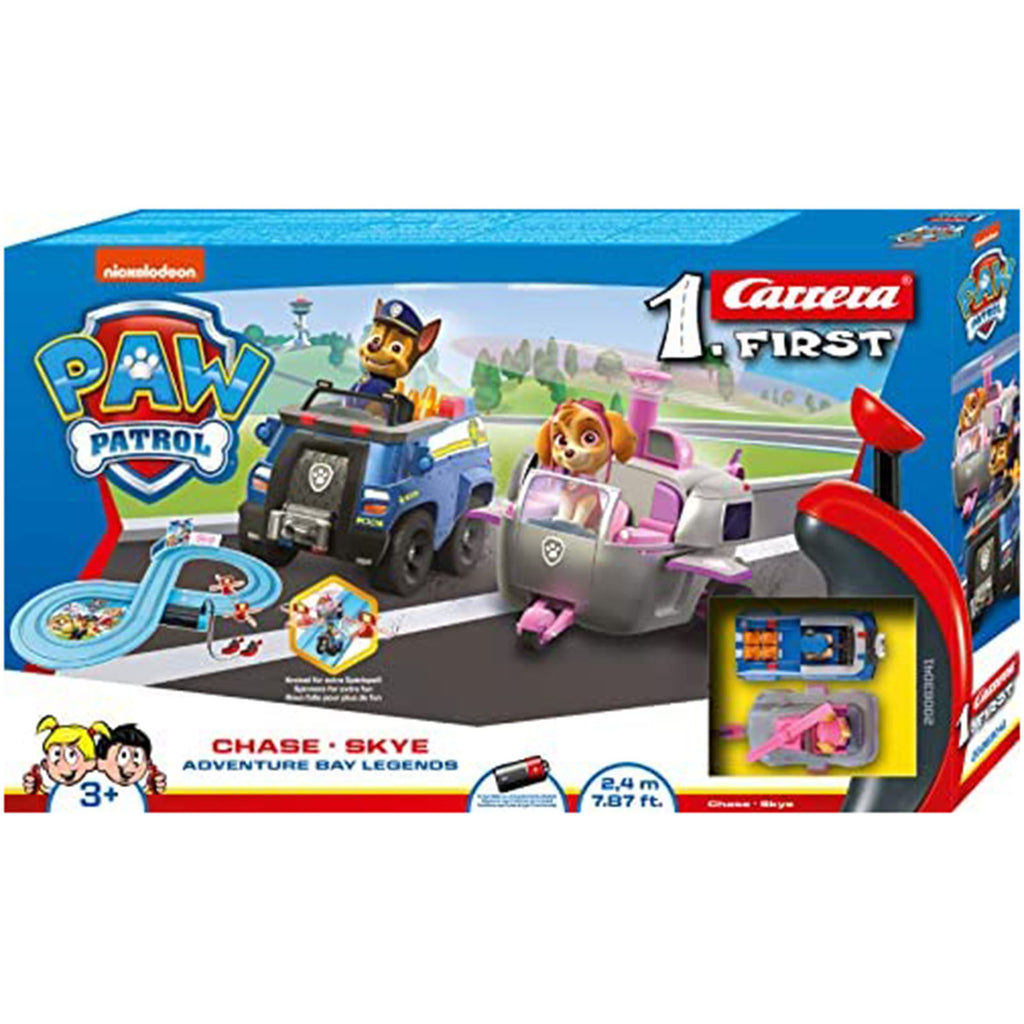 Carrera First PAW Patrol Chase And Sky Adventure Bay Legends Slot Car Racing Set