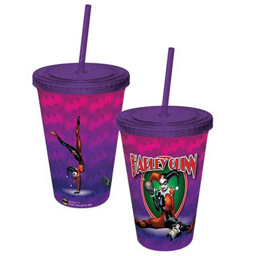 Batman Harley Quinn Lit Fuse Acrylic 16 oz. Travel Cup