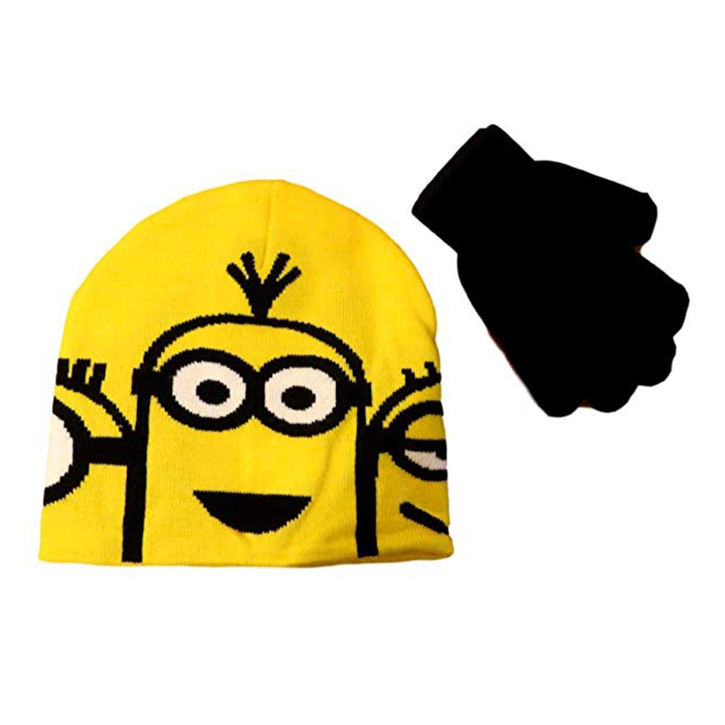 Despicable Me Minions Gloves Beanie Set
