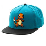 Pokemon Charmander Blue Snapback Hat - Radar Toys