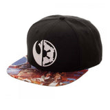 Star Wars Sublimated Bill Split Logo Snapback Hat - Radar Toys