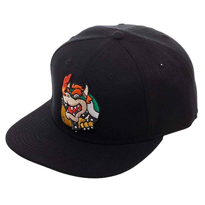 Super Mario Bowser Core Black Adjustable Hat