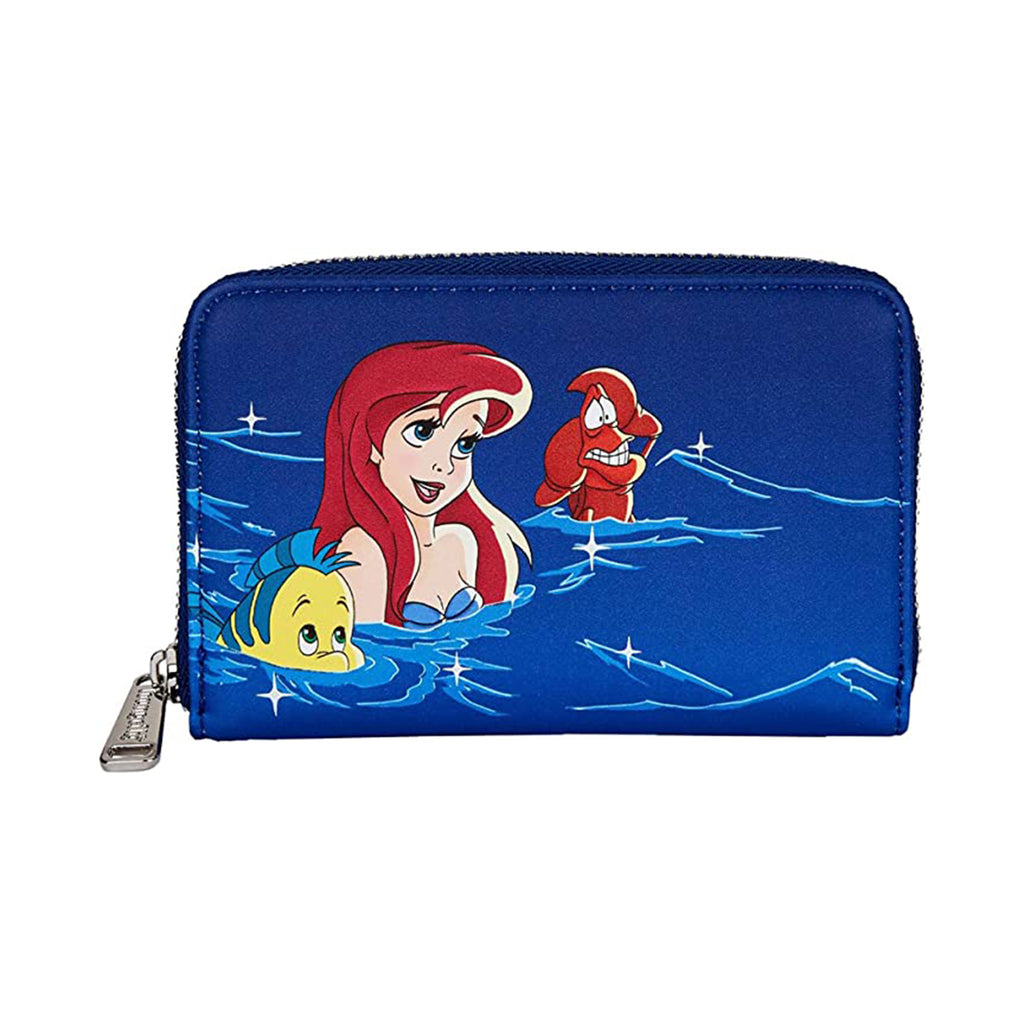 Loungefly Disney The Little Mermaid Ariel Fireworks Zip Around Wallet