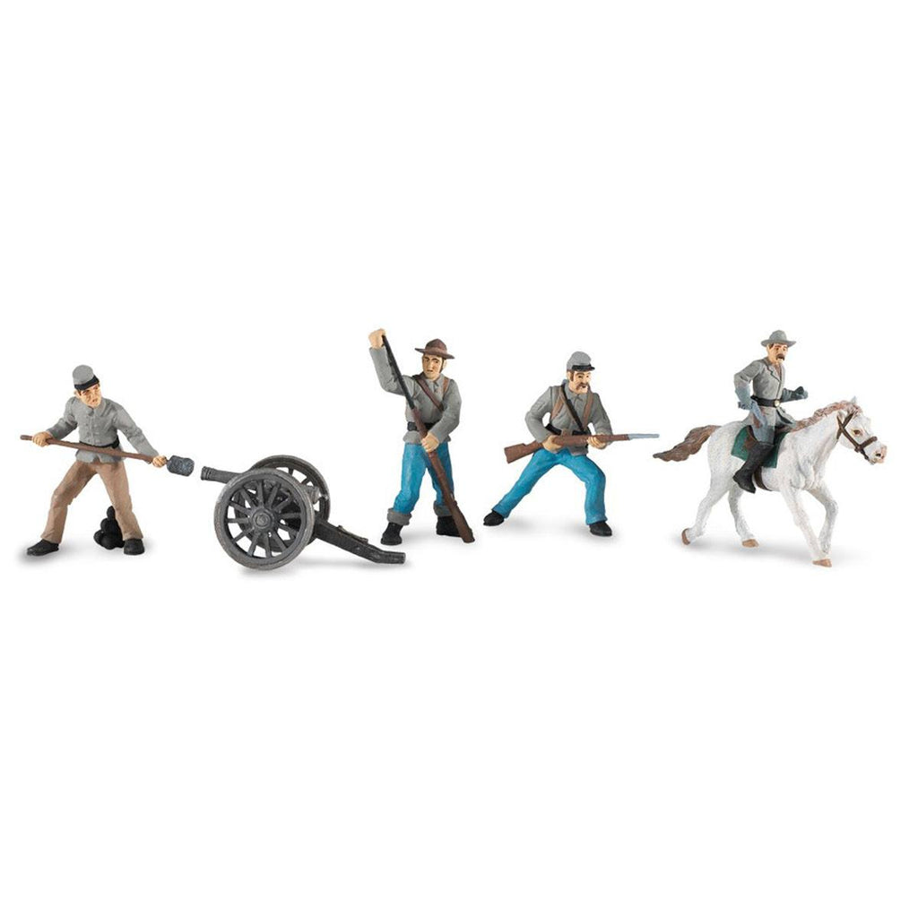 Civil War Confederate Soldiers Collection 2 Toob Mini Figures Safari Ltd