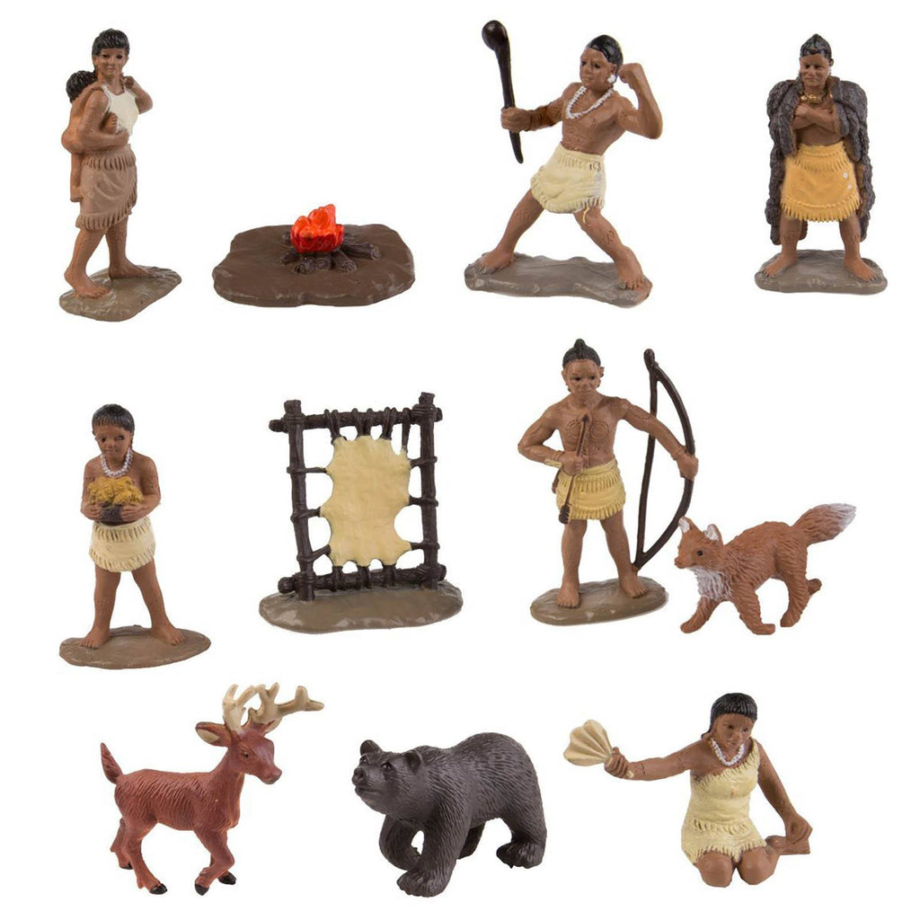 Powhatan Indians Bulk Bag Mini Figures Safari Ltd
