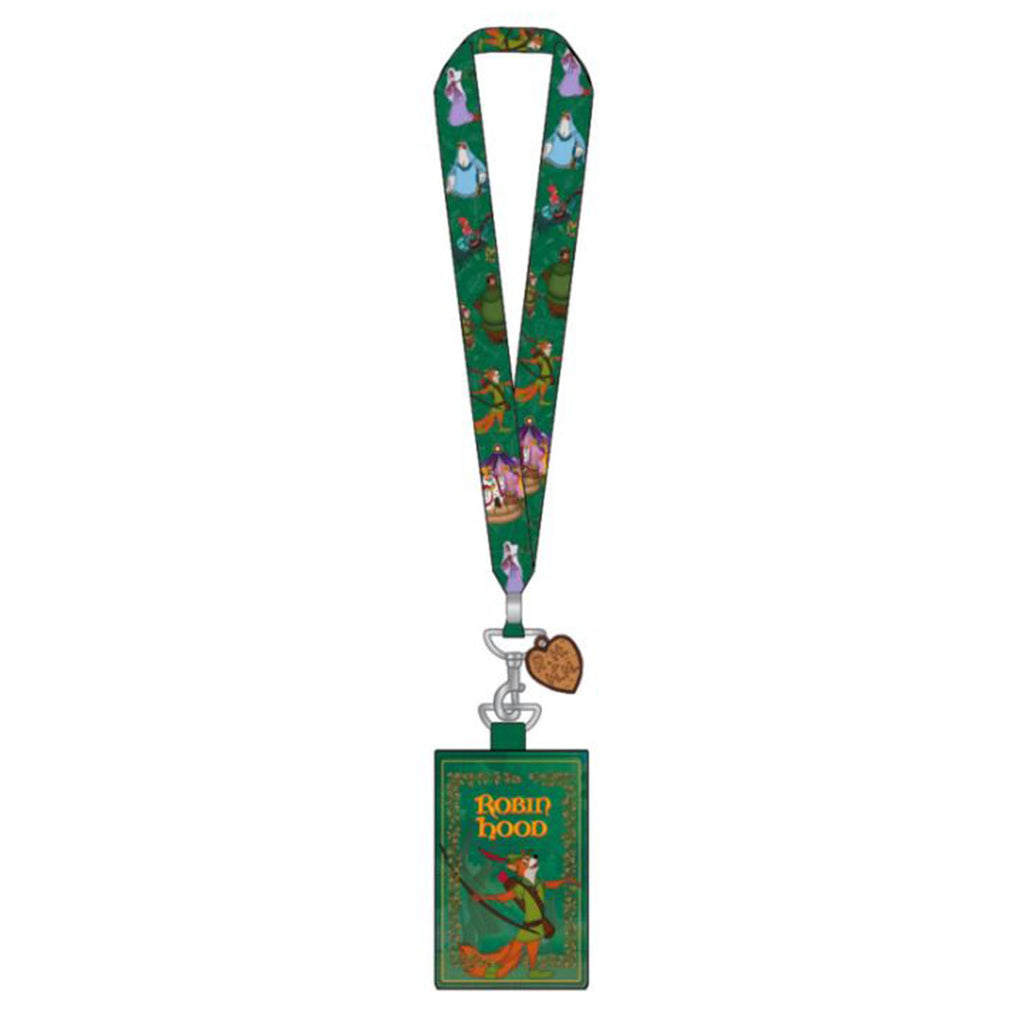 Loungefly Disney Robin Hood Classic Book Lanyard With Cardholder