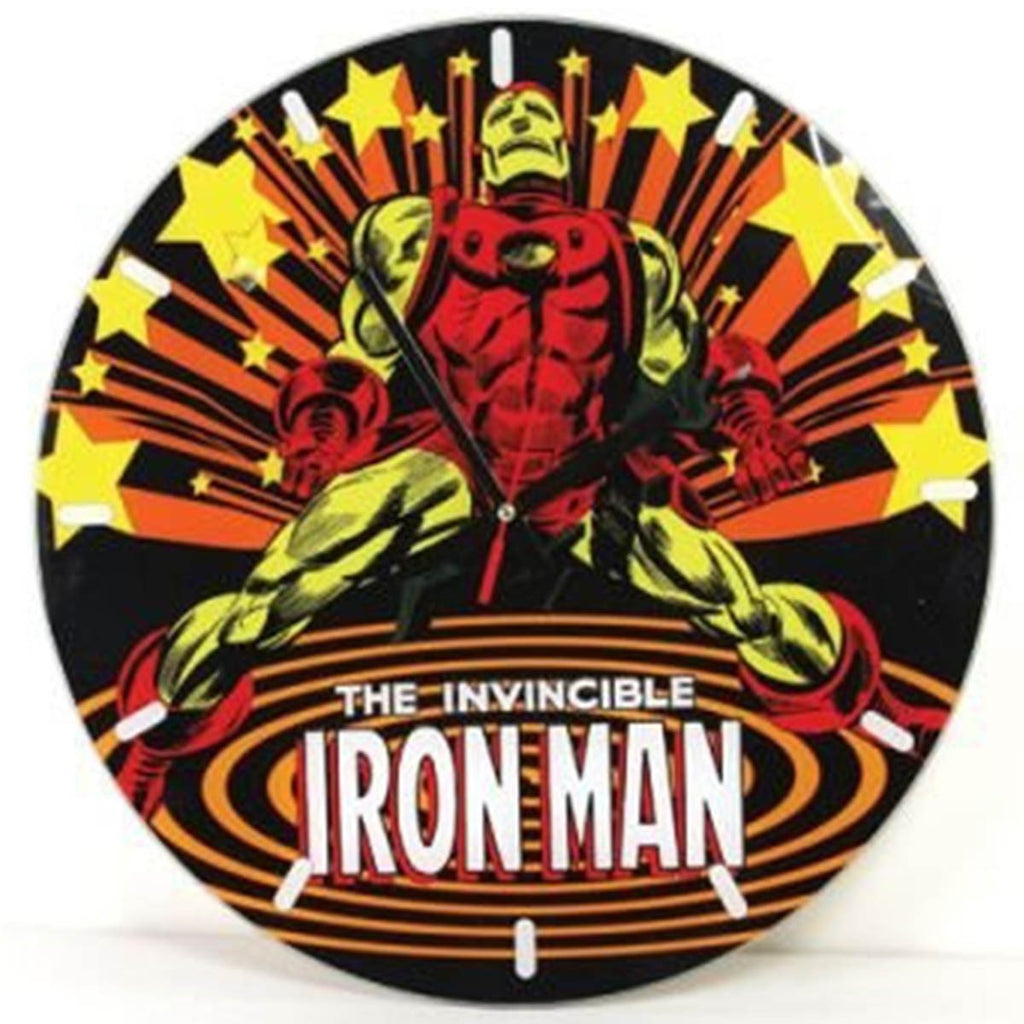 Marvel Comics Iron Man Classic Glass Clock