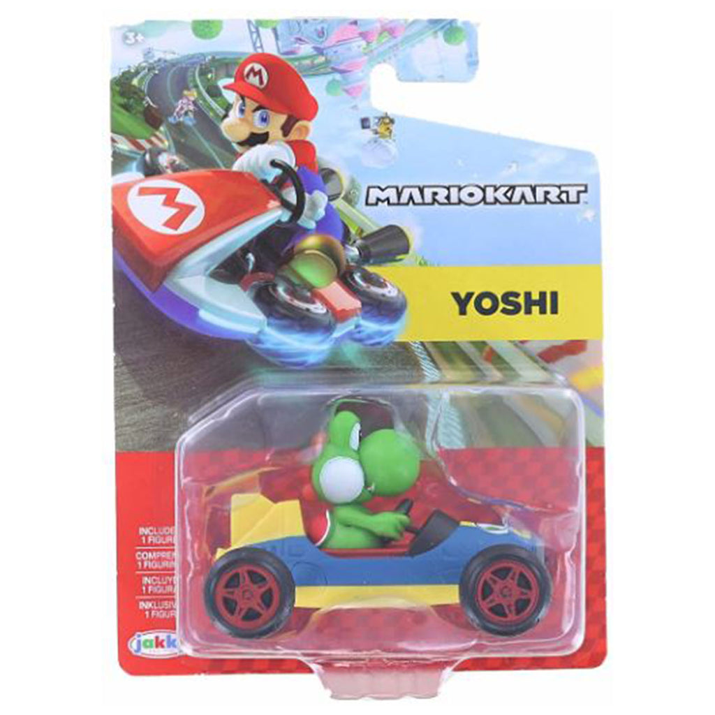 Super Mario Kart Yoshi Mach 8 Kart Figure