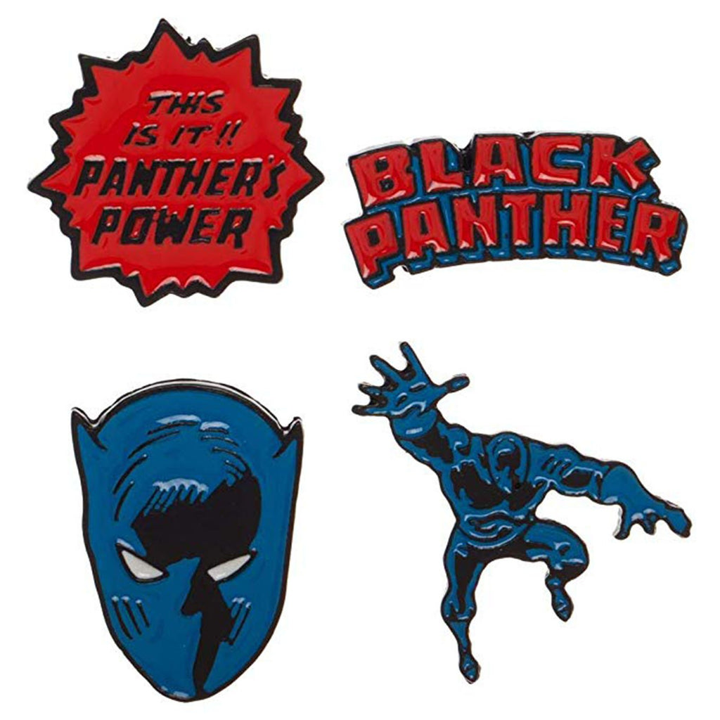 Black Panther Lapel 4 Pin Set