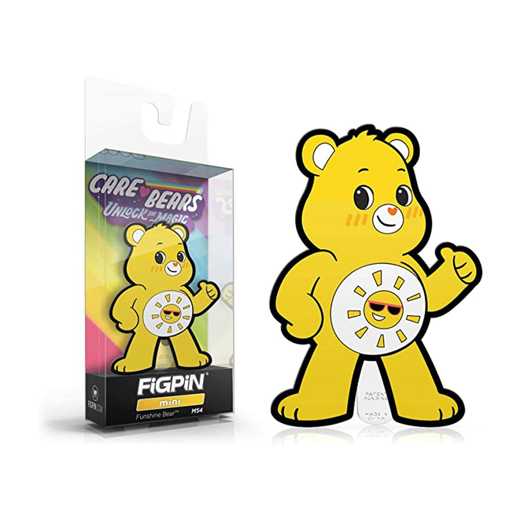 Figpin Mini Care Bears Unlock Magic Funshine Bear Collectible Pin #M54