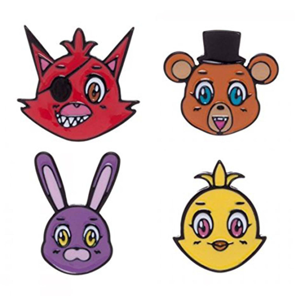 Five Nights At Freddy's Character Lapel Pins Set