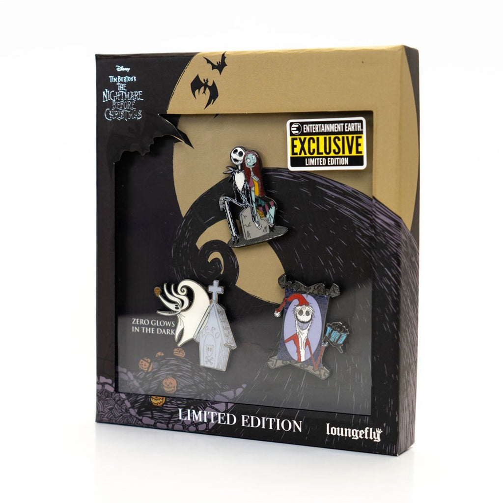Loungefly Nightmare Before Christmas EE Exclusive 3 Pin Set