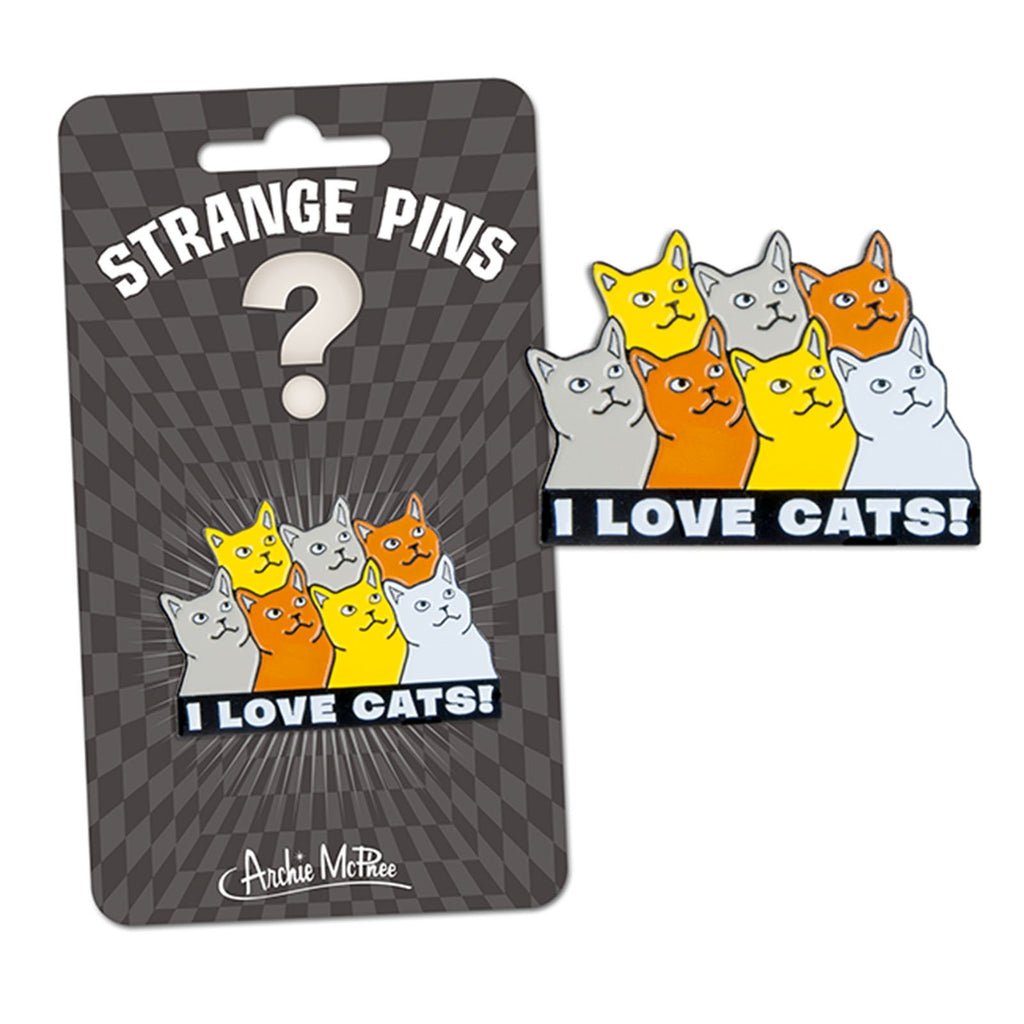Strange Pins I Love Cats! Pin