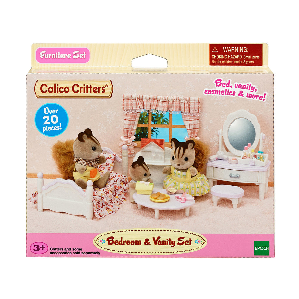 Calico Critters Bedroom And Vanity Accessory Set