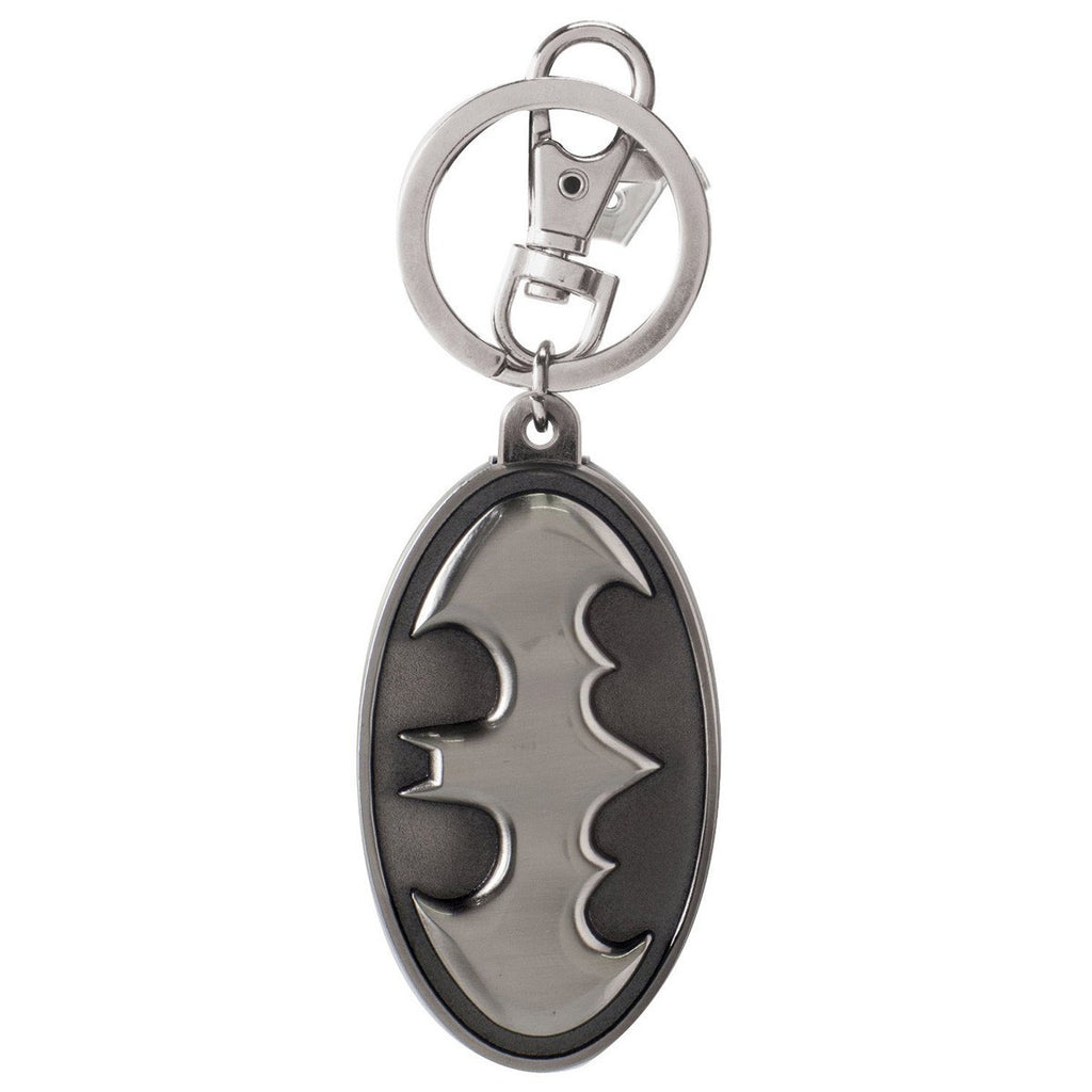 Batman Logo Pewter Keychain