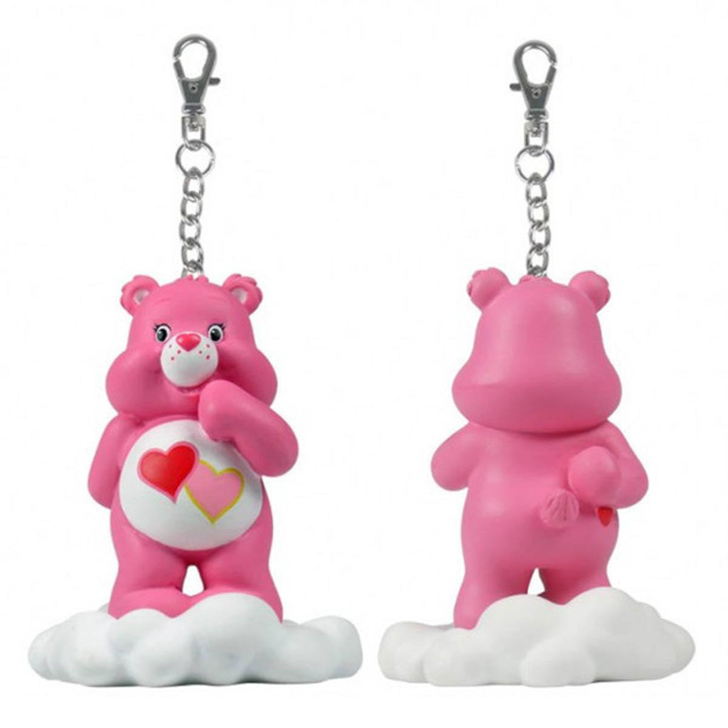 Care Bears Share a Bear Series 2 Pink Love-a-lot Bear on Cloud Keychain