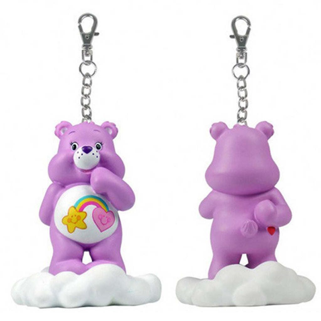 Care Bears Share a Bear Series 2 Purple Best Friend Bear On Cloud Keychain