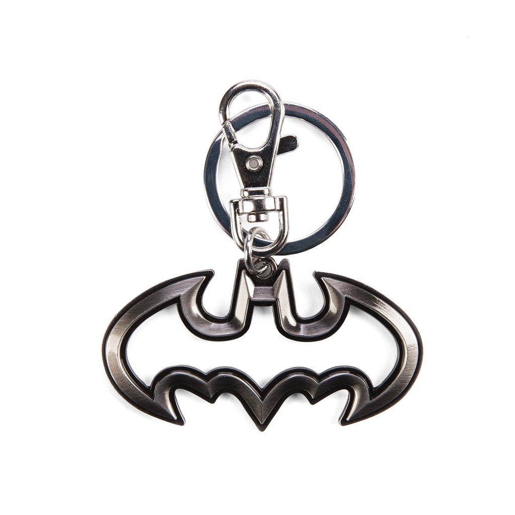 DC Batman Logo Cut Out Pewter Metal Keychain