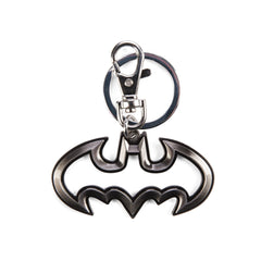 DC Batman Logo Cut Out Pewter Metal Keychain - Radar Toys