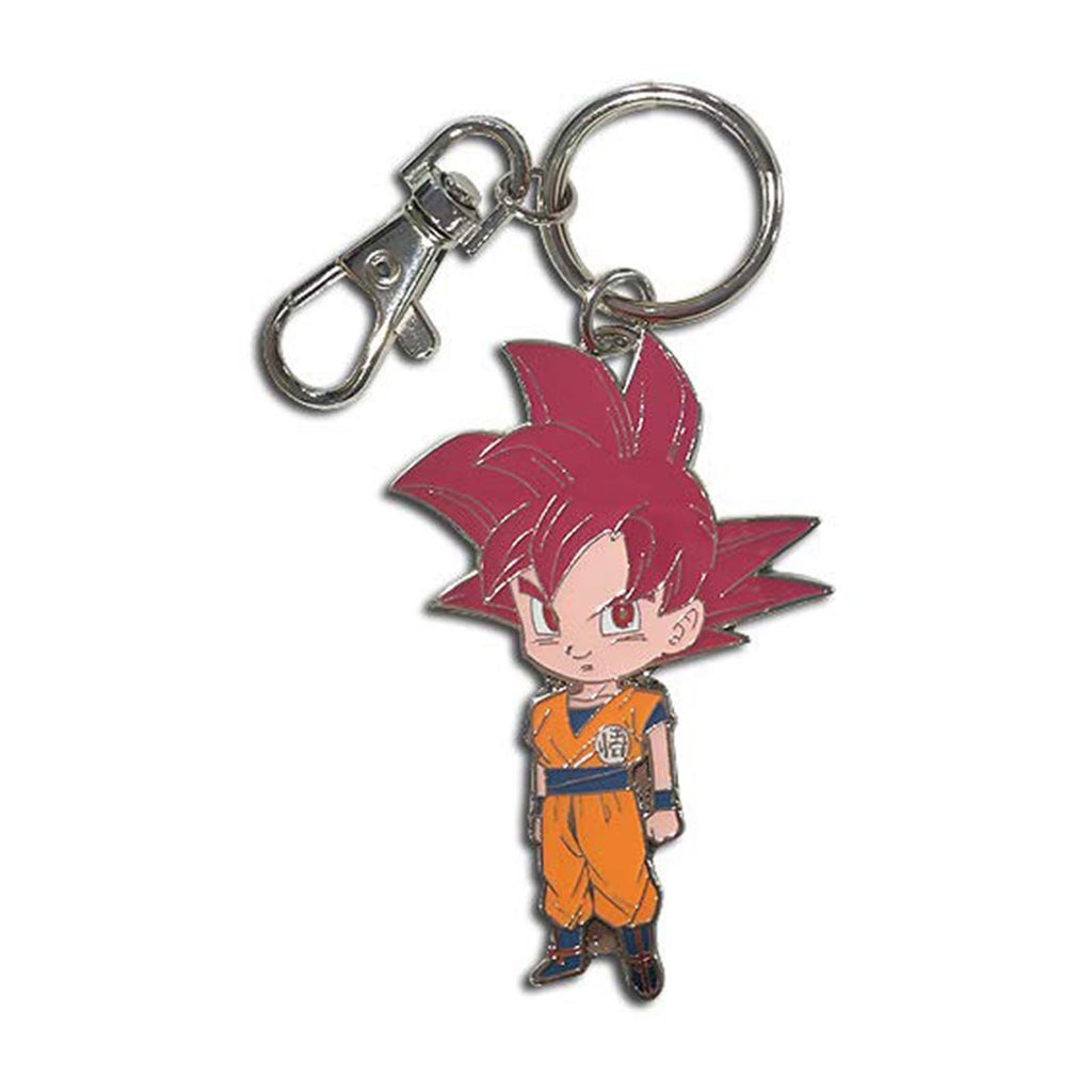 Dragon Ball Super Metal SD SSG Goku Keychain