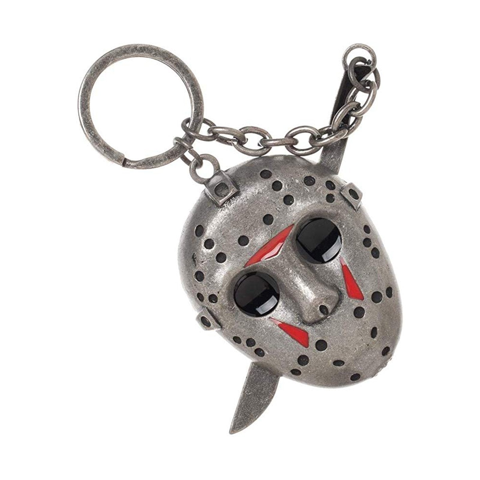 Friday The Thirteenth Jason Voorhees Mask Metal Keychain | Radar Toys