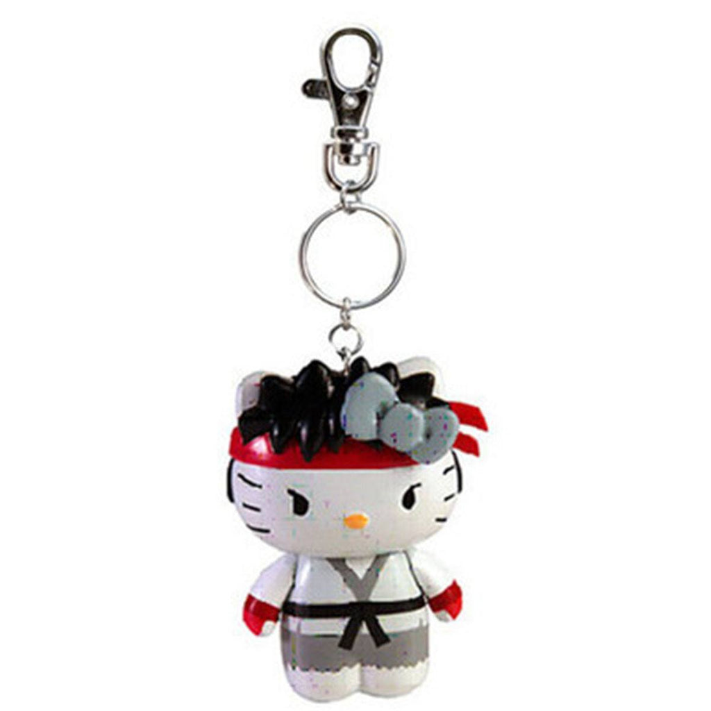 Hello Kitty Street Fighter Ryu Figure Keychain