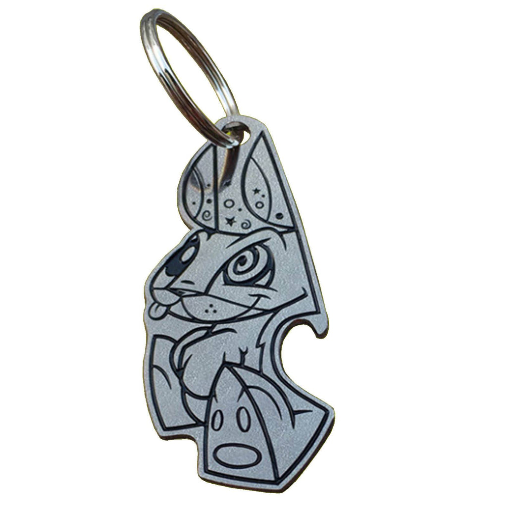 Joe Ledbetter Mr. Bunny Bottle Opener Figure Metal Keychain